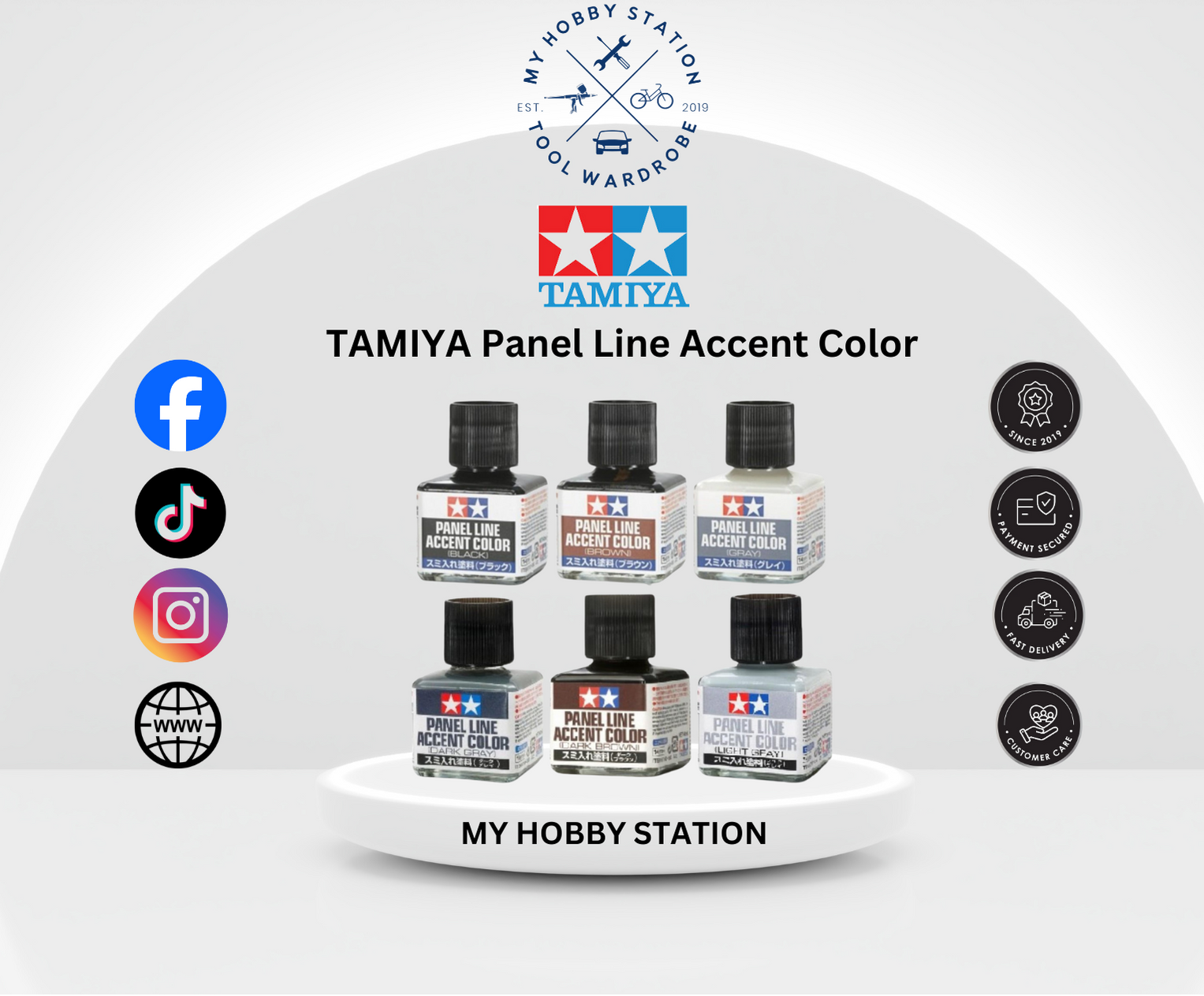 Tamiya Panel Line Accent Color - Dark Brown [87140] - Hobby Station