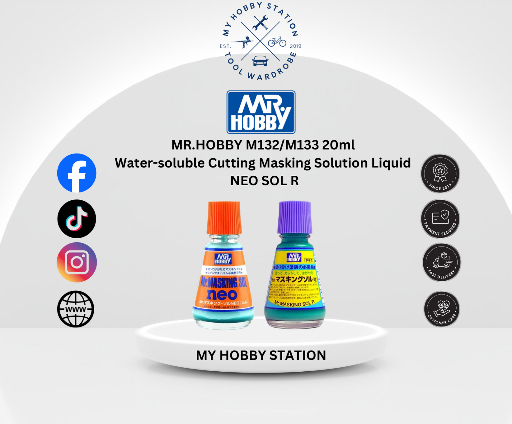 MR.HOBBY M132/M133 20ml Water-soluble Cutting Masking Solution Liquid NEO SOL  R – My Hobby Station - Best Hobby Toy Shop Selangor/Malaysia