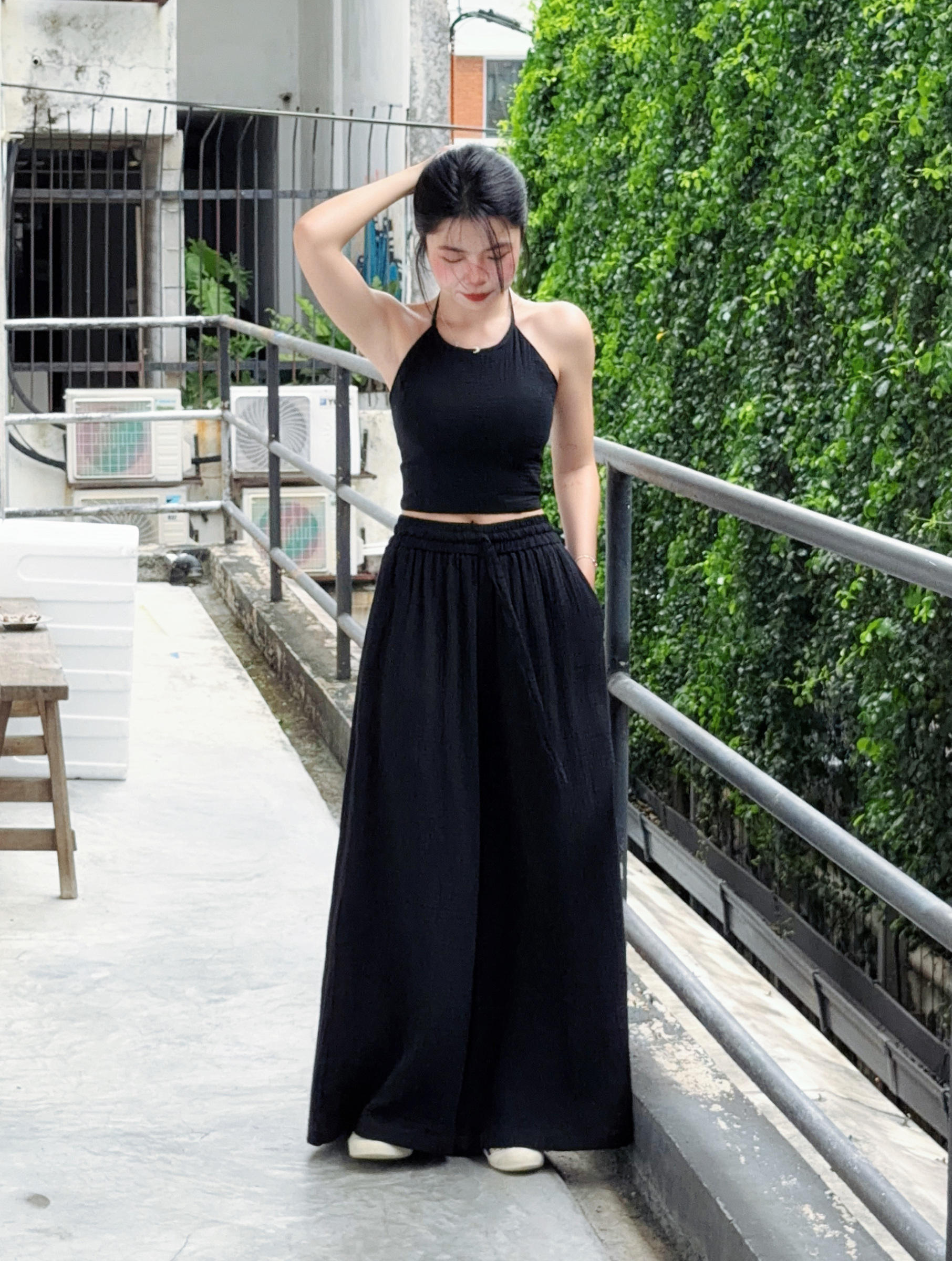 Himawari-website-Tie-Back-Halter-Top-black-7