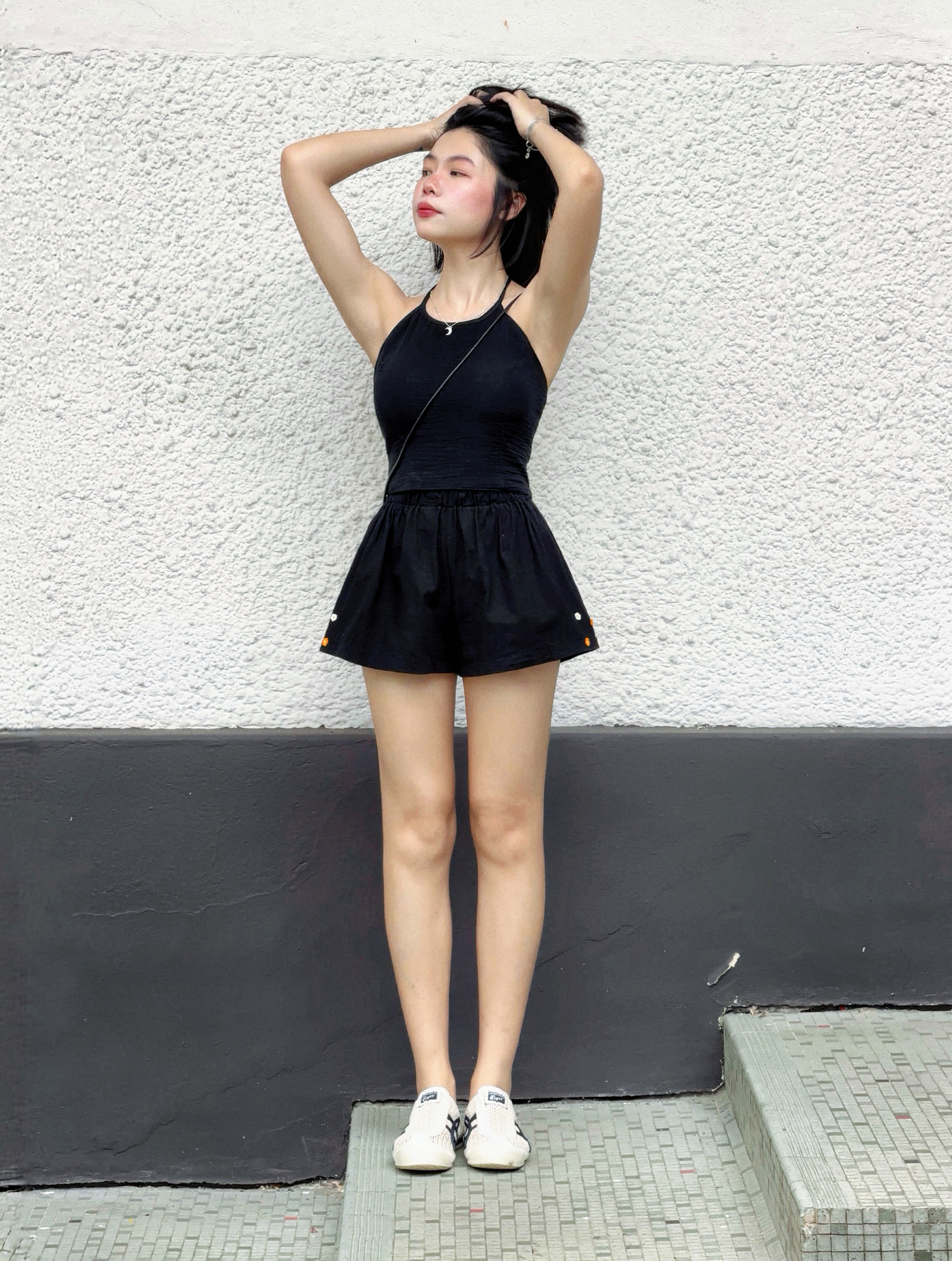 Himawari-website-Tie-Back-Halter-Top-black-2