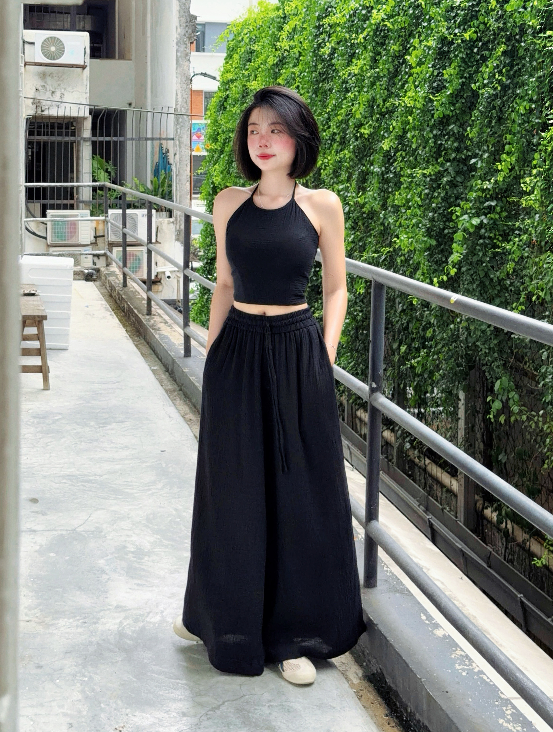 Himawari-website-Tie-Back-Halter-Top-black-11