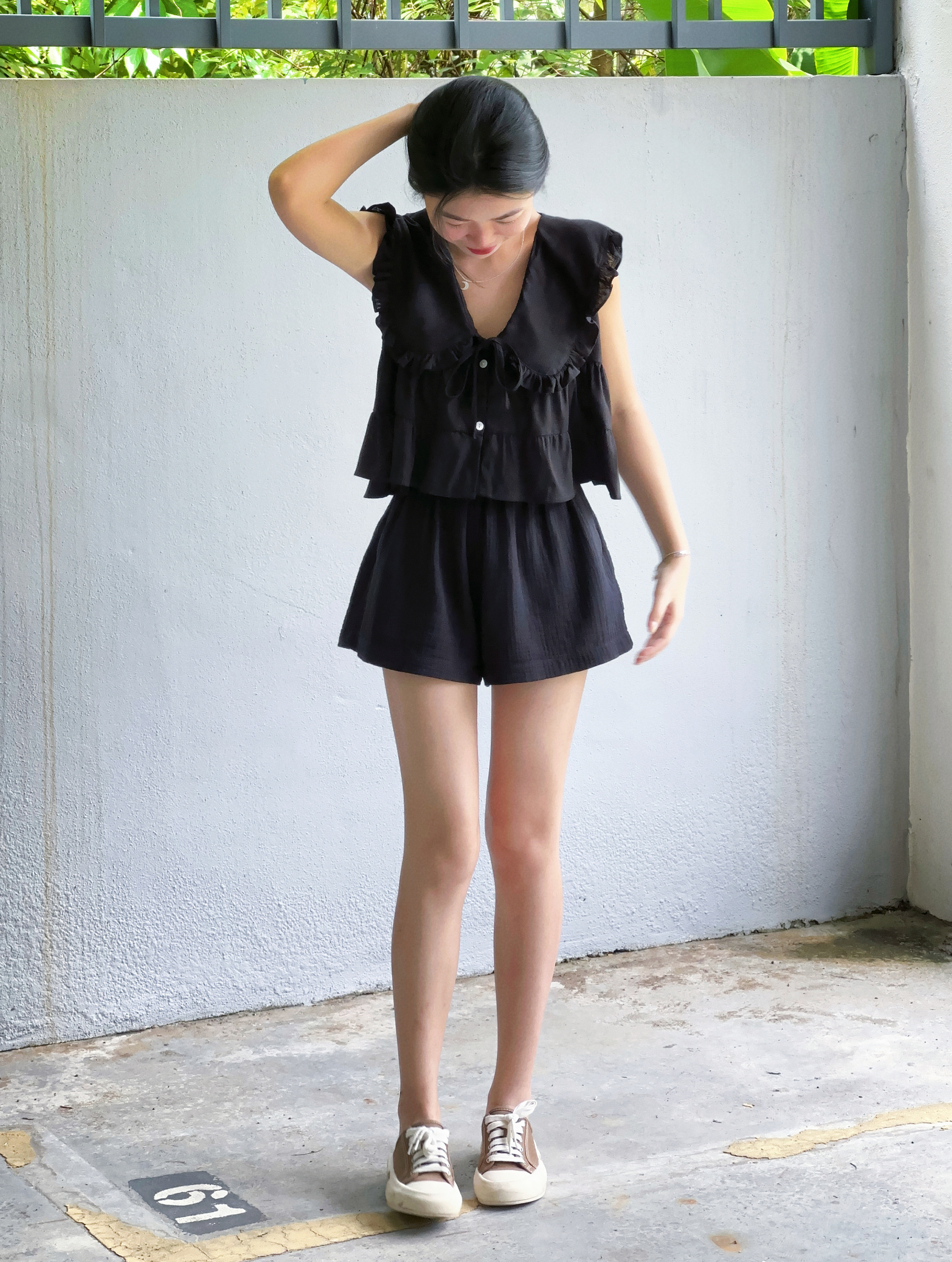 2 way balloon skirt - Black – Himawari Studio 2 way balloon skirt - Black – Himawari Studio