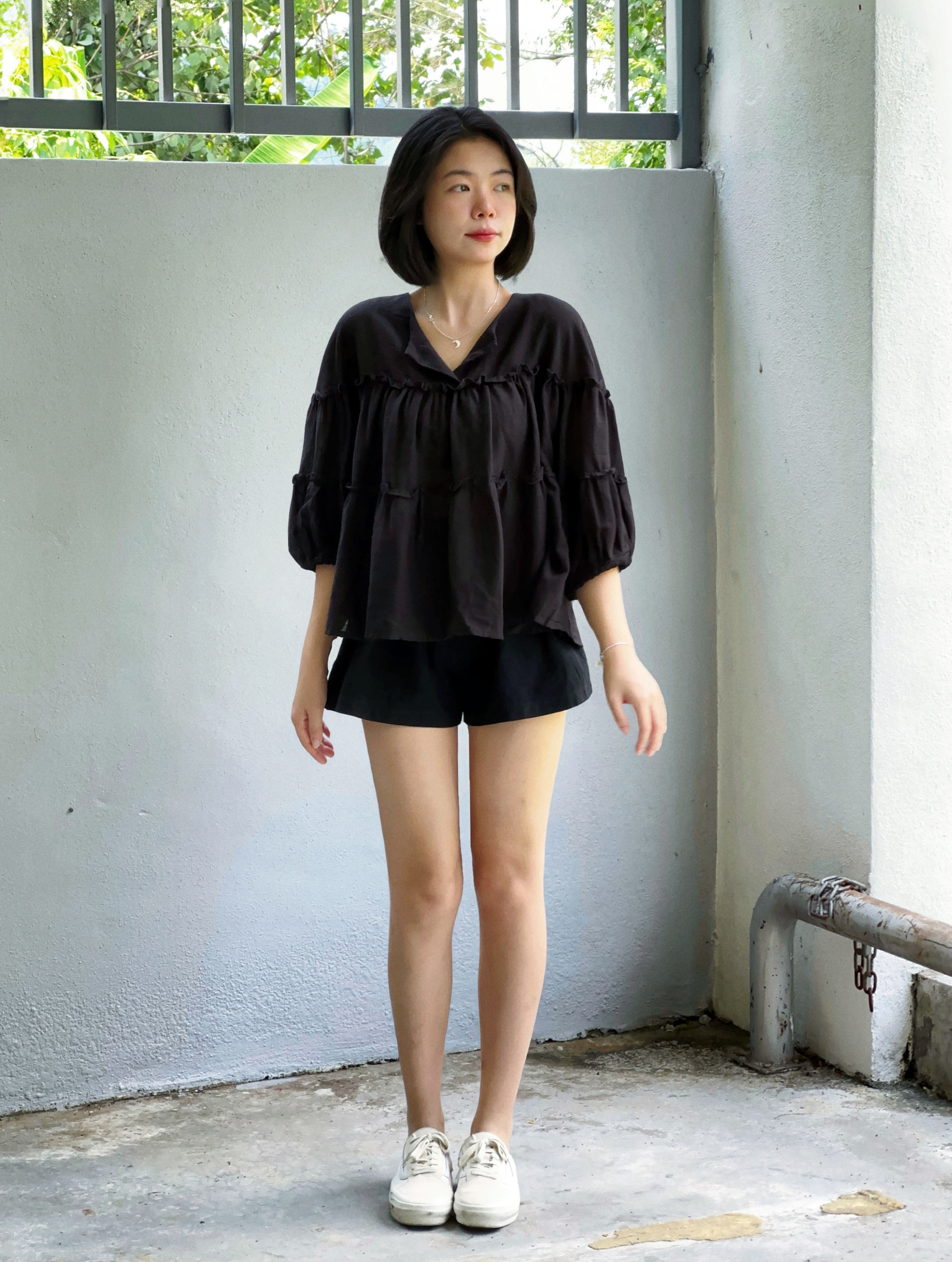 Himawari-website-ruffle-sheer-top-black-4