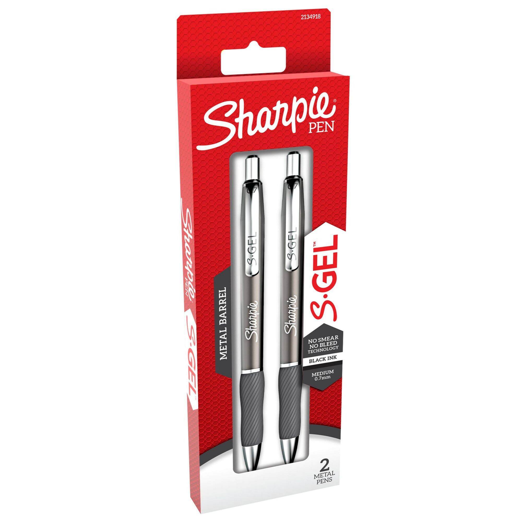 1pcs Sharpie S-Gel Gel Pens 0.5mm Black Bue Red Ink Quick Dry Smooth Gel  Ink Pen Rubber Grip Office No Smear No Bleed Technology - AliExpress