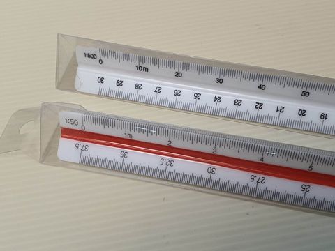 Architect Technical Drafting Triangular Reduction Scale Ruler – LuckyTulis