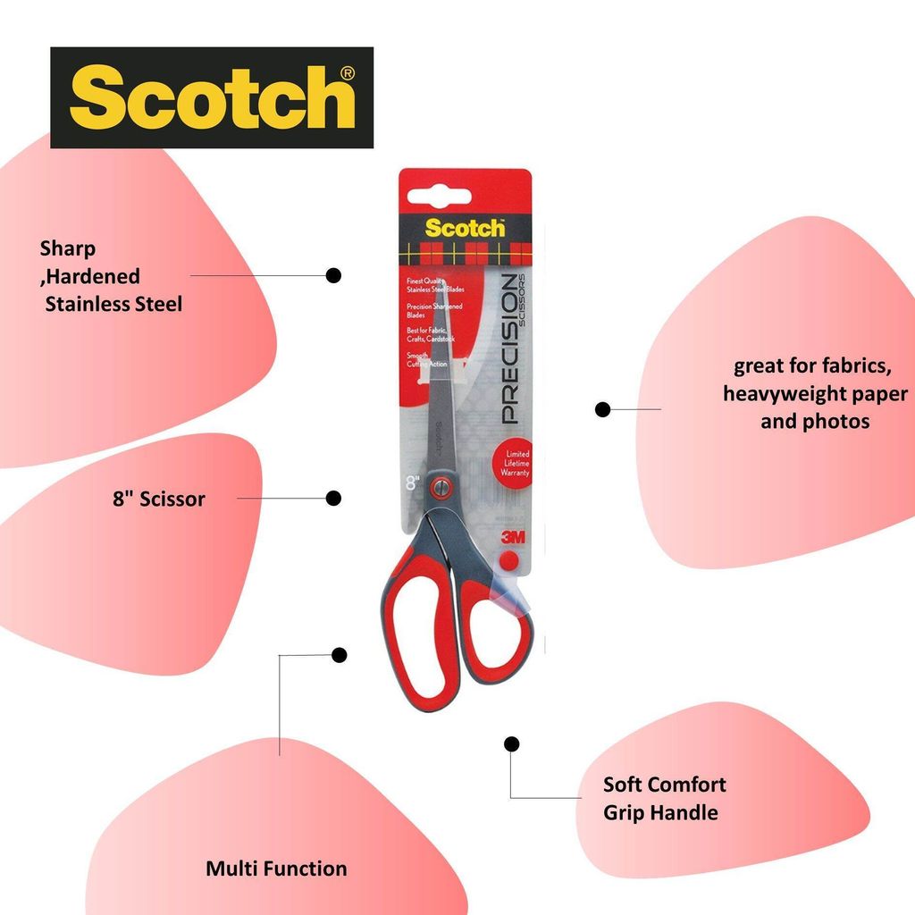 Scotch 6 Precision Scissors, Great for Everyday Use (1446)