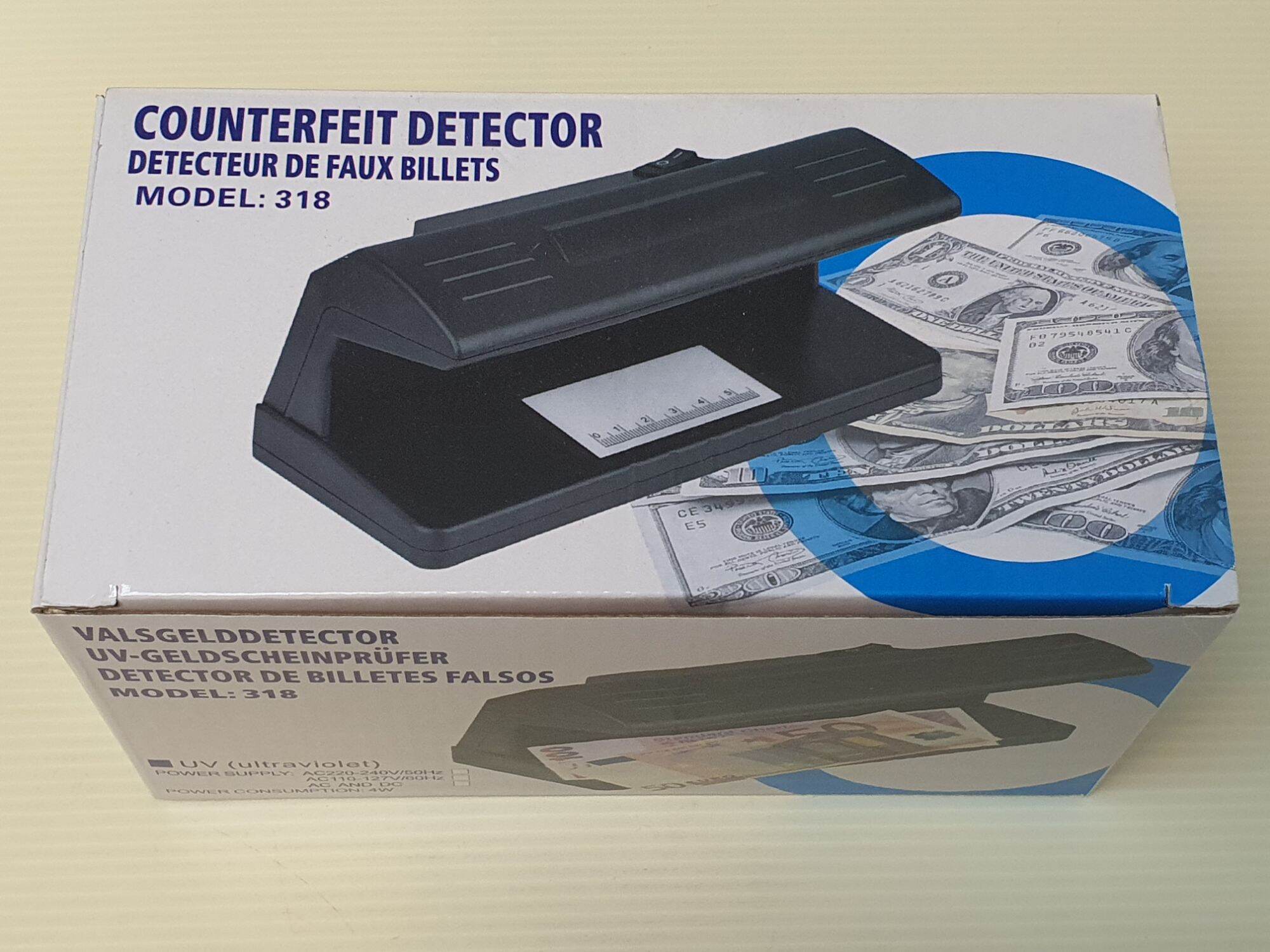 TIMI 318 CASH MONEY DETECTOR/ULTRAVIOLET COUNTERFEIT
