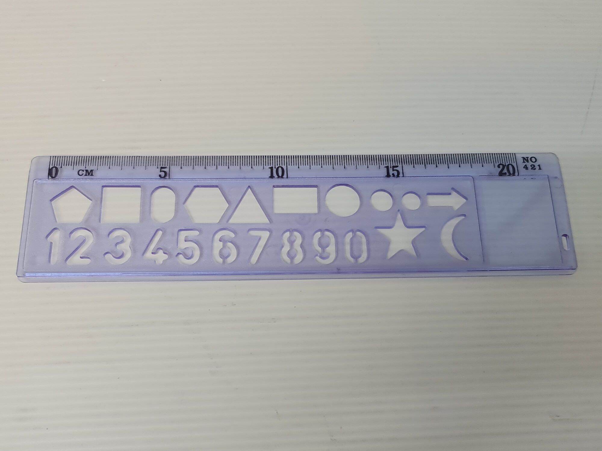 Plastic Template Drawing Geometric Shape Pembaris Penggaris Bentuk Drawing Stencil Set Ruler for Kids
