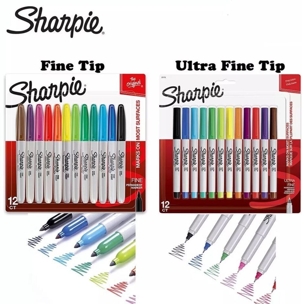 Color Burst Sharpie Ultra Fine Point Color Chart Sharpie Permanent