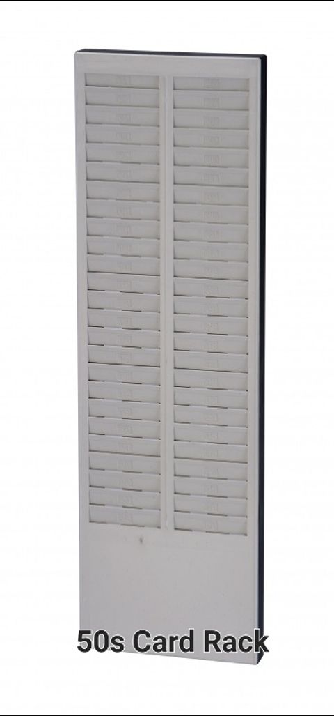 CARD RACK 50S - 50 POCKET EXPANDABLE TIME CARD RACK