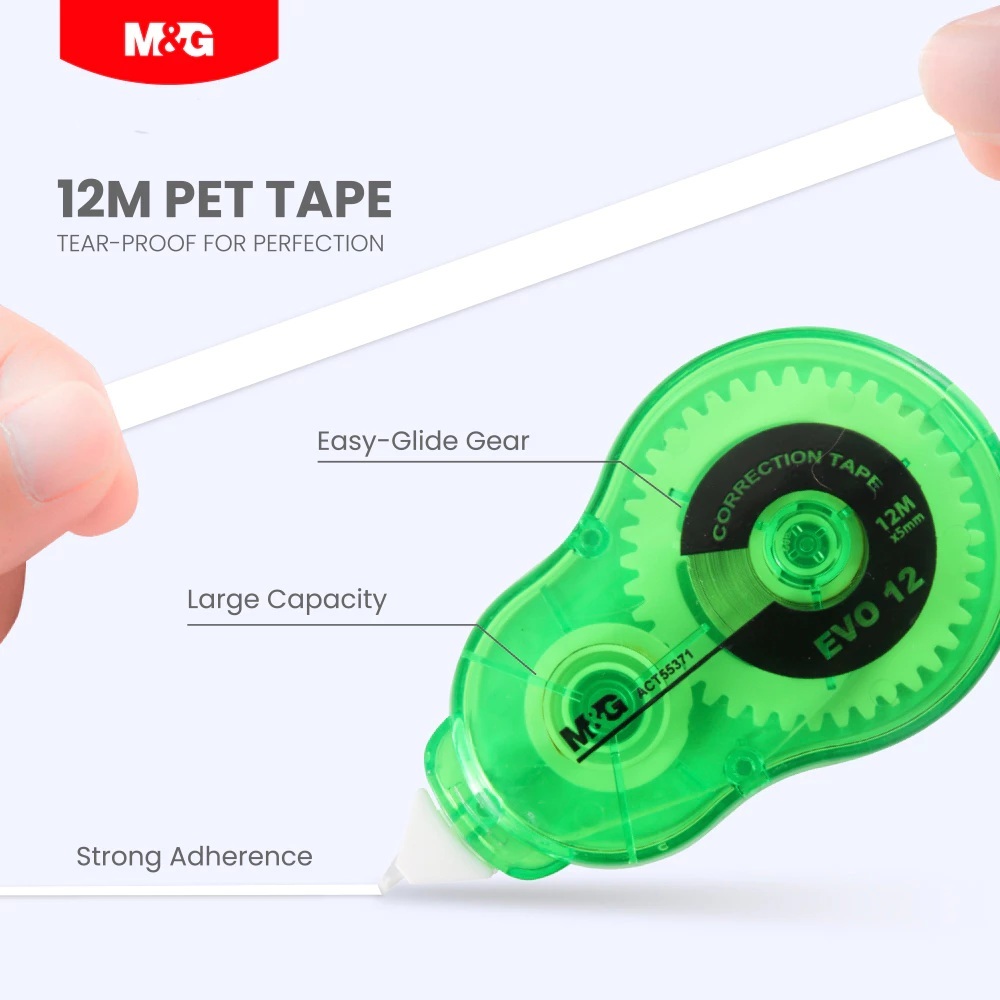 M&G Correction Tape EVO8 8Mx5mm EVO12 12MX5mm EVO30 30Mx5mm
