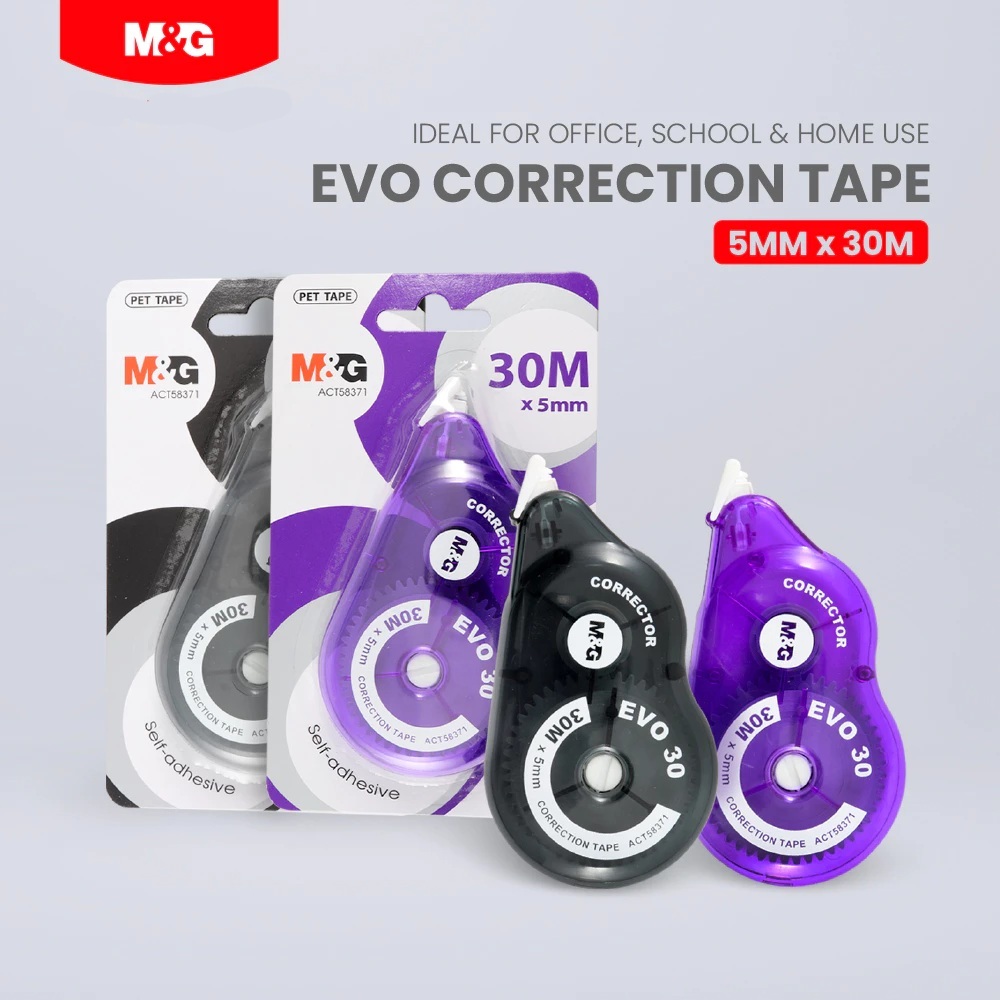 M&G Correction Tape EVO8 8Mx5mm EVO12 12MX5mm EVO30 30Mx5mm