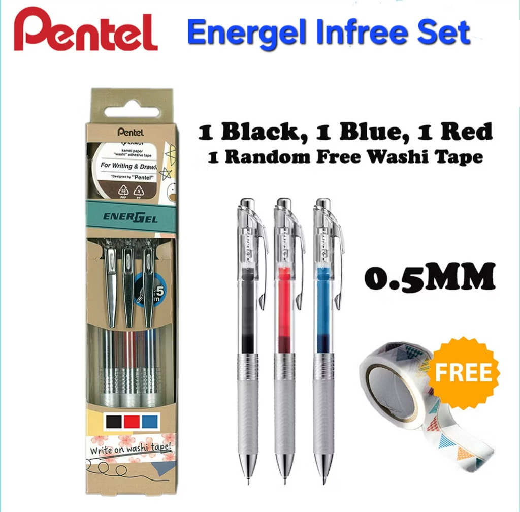 Pentel energel set 06