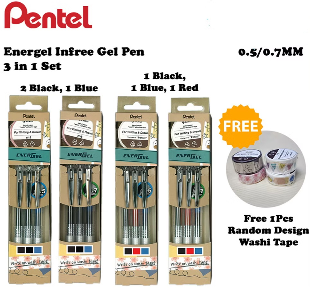 Pentel energel set 01