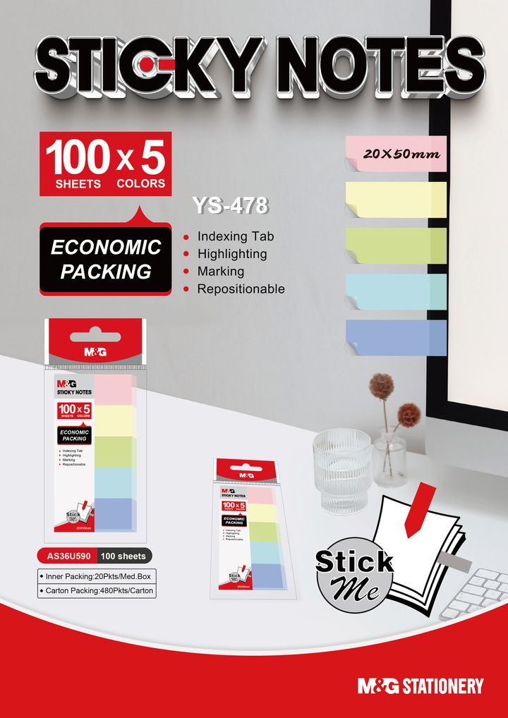 AS36U590 (YS-478)_100 SHEETS STICKY NOTE