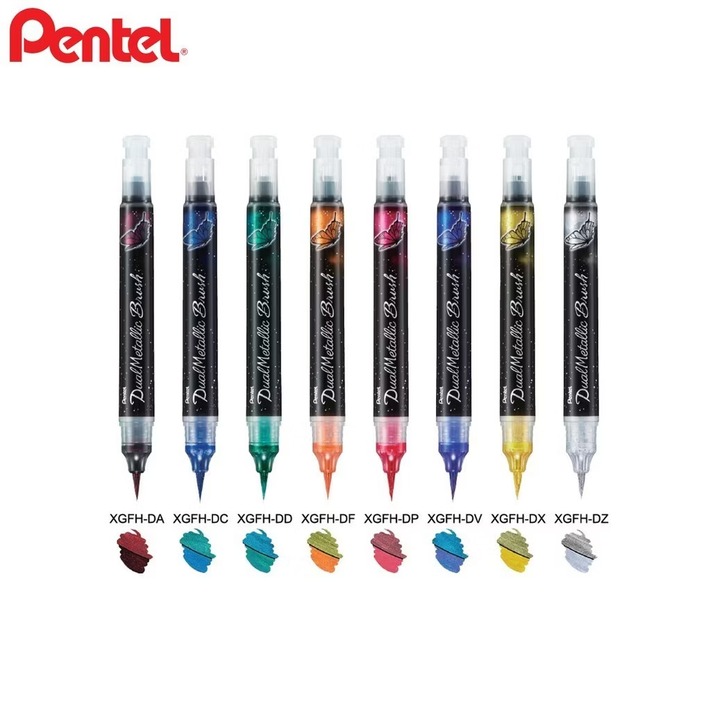 Pentel dual metallic brush 09