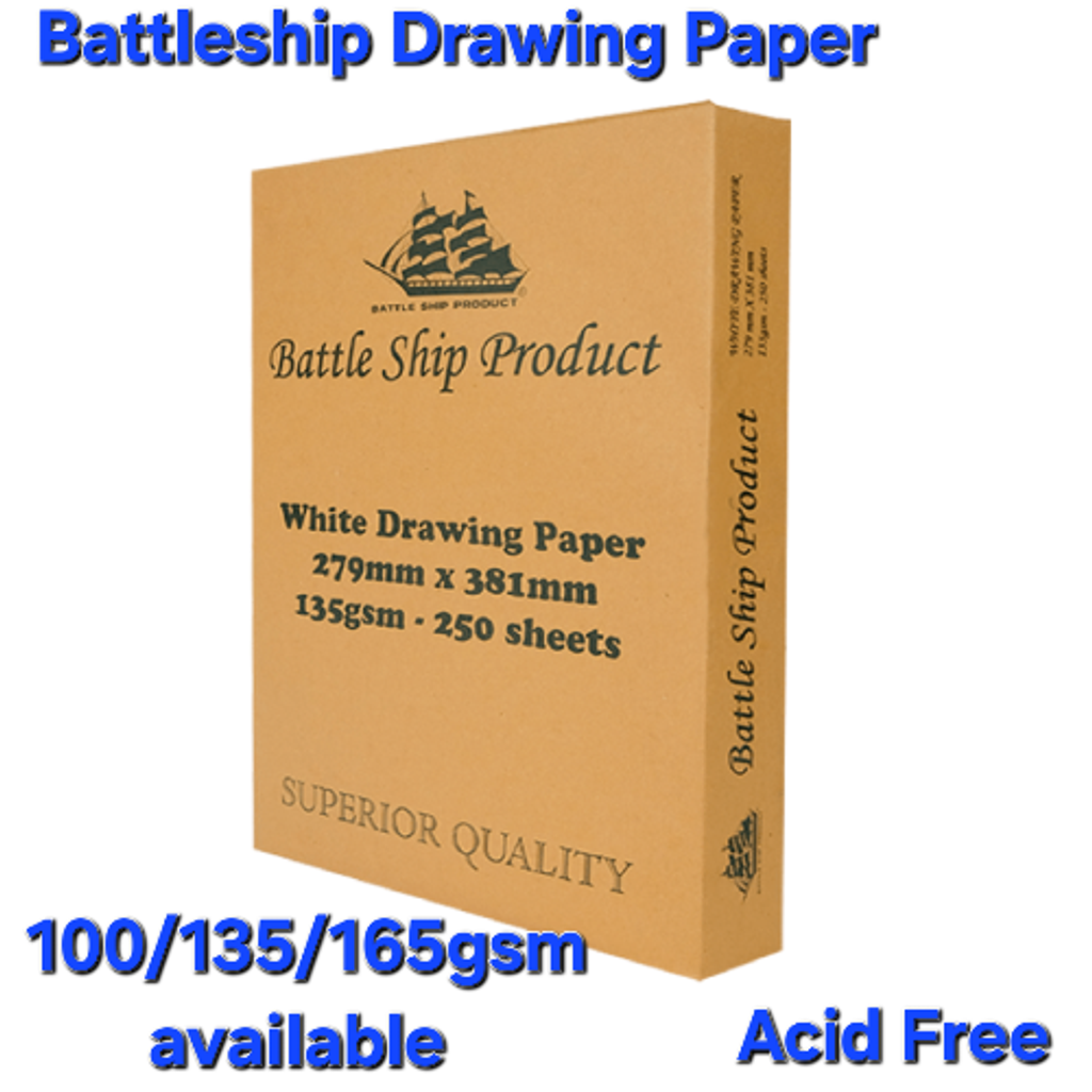 BATTLESHIP-135GSM-WHITE-DRAWING-PAPER-11-X-15-250-PCS