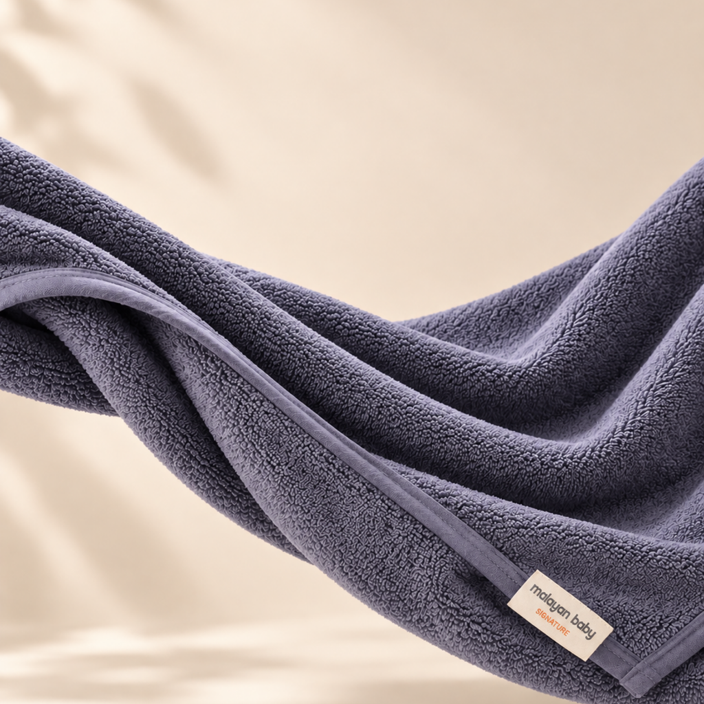 Azure Blue towel – close-up softness shot