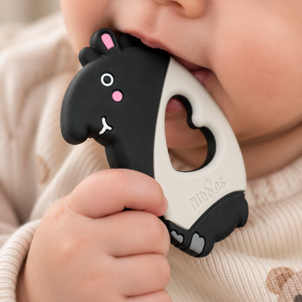 Baby teething with teether tapir bpa free