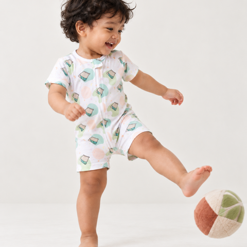 Toddler boy in nasi lemak romper