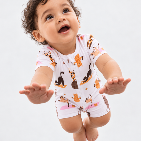 Zip up Romper Meowlaysia Babywear