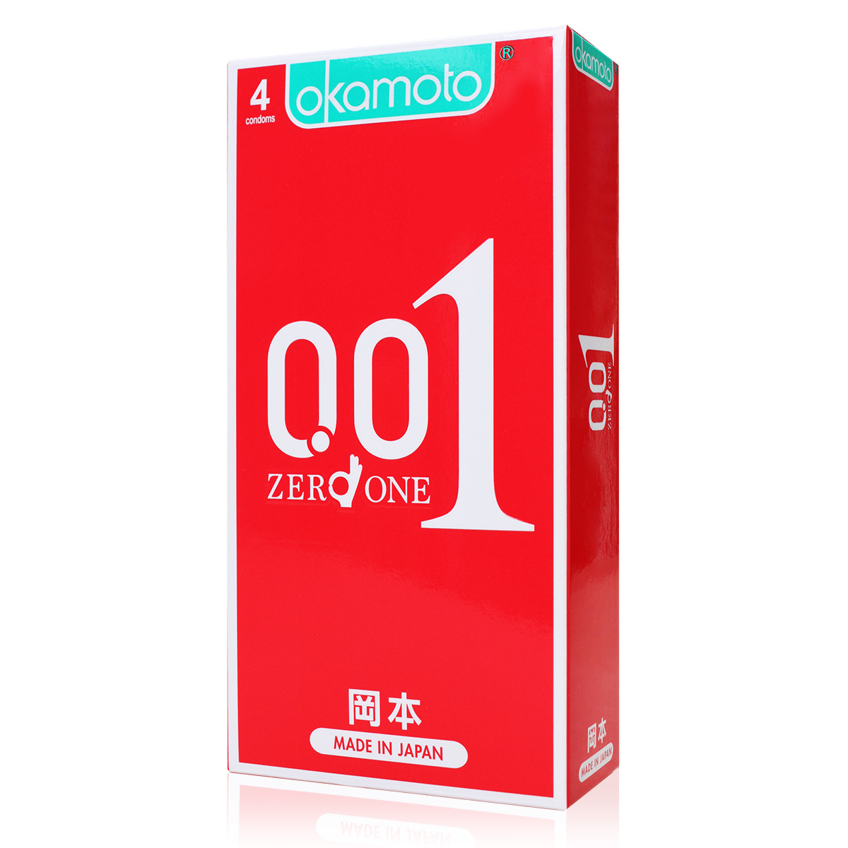 岡本001至尊勁薄 ZERO ONE 衛生套 4片裝