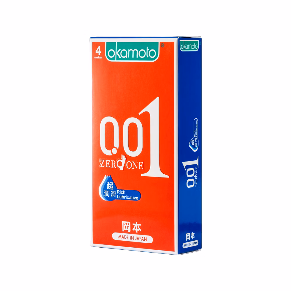 岡本001超潤滑 衛生套 4片裝