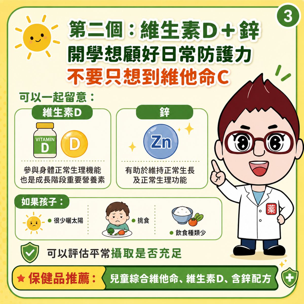 維生素D與鋅