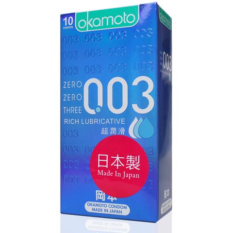 岡本003超潤滑極薄衛生套10片裝