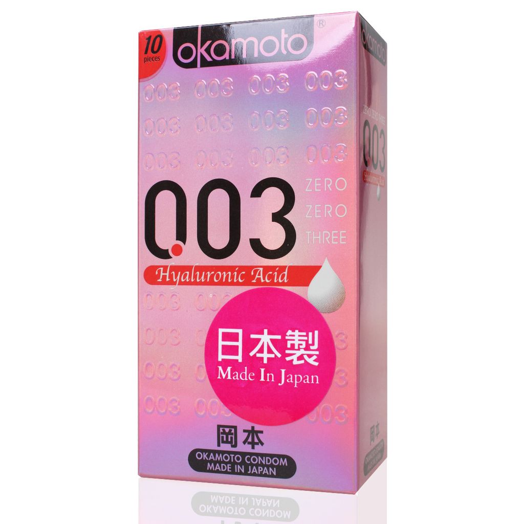 岡本003玻尿酸極薄衛生套10片裝