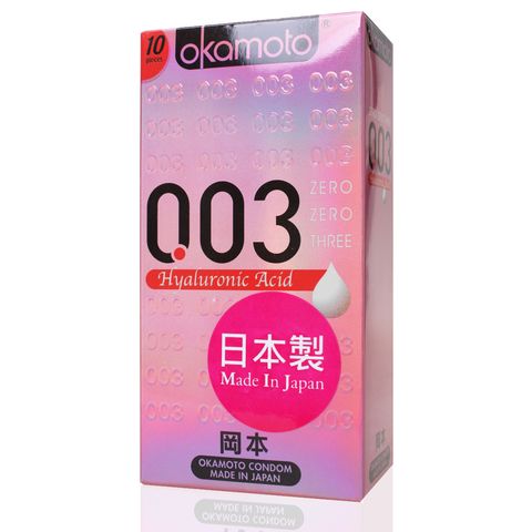 岡本003玻尿酸極薄衛生套10片裝