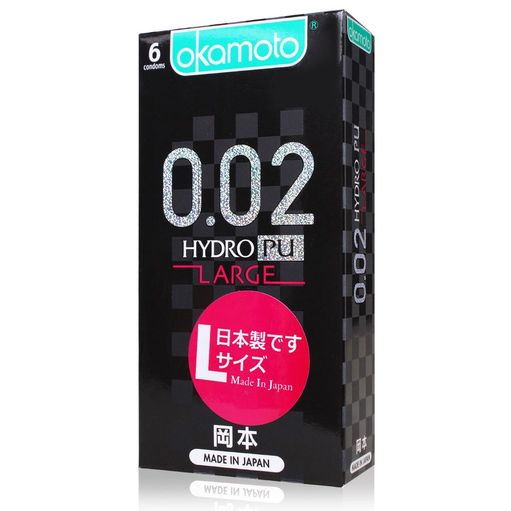 岡本002水感勁薄 衛生套(L大尺碼)6片裝