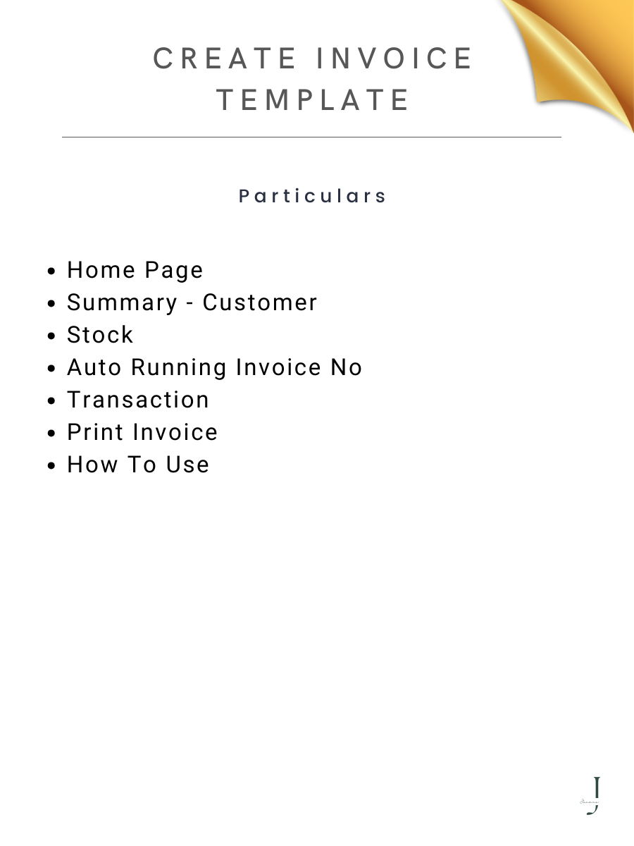 Create Invoice Template details