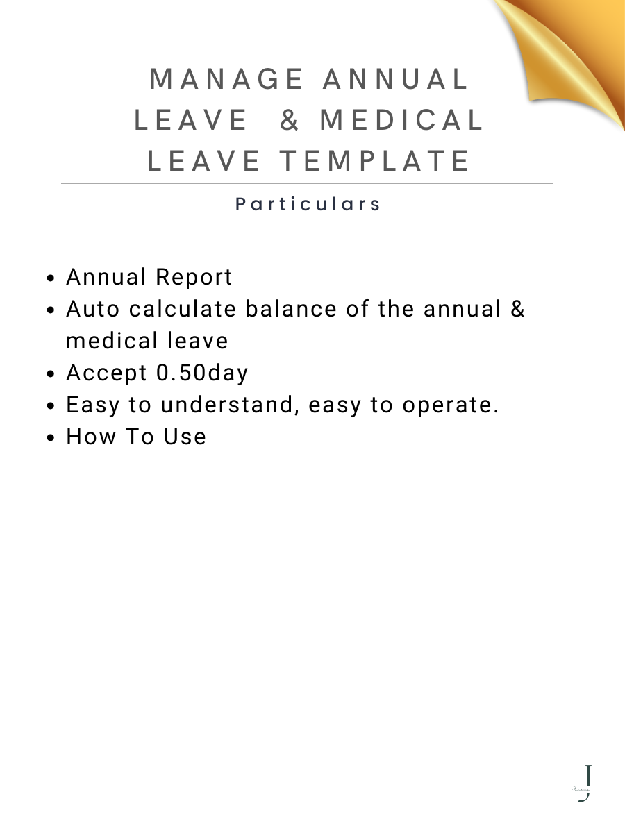 Manage Annual Leave  & Medical Leave Template details 