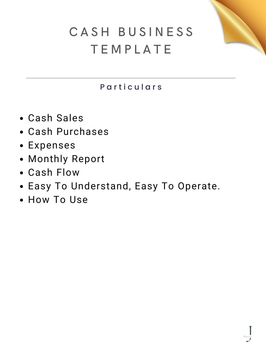 Cash Business Template product