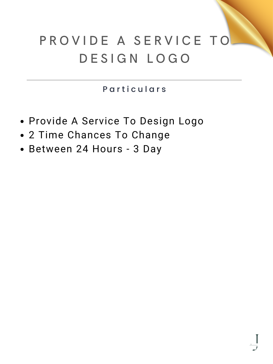 Provide A Service To Design Logo details