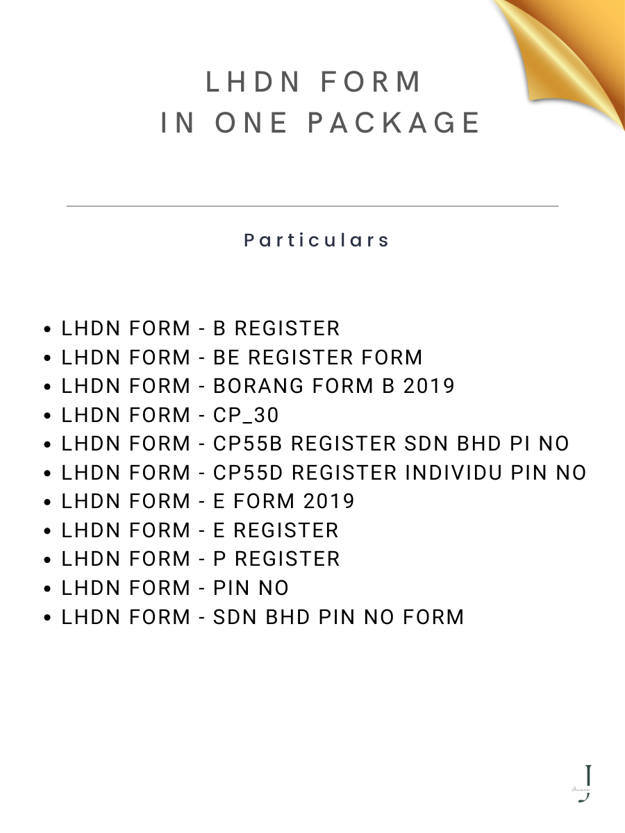 LHDN Form In One Package - DEATILS