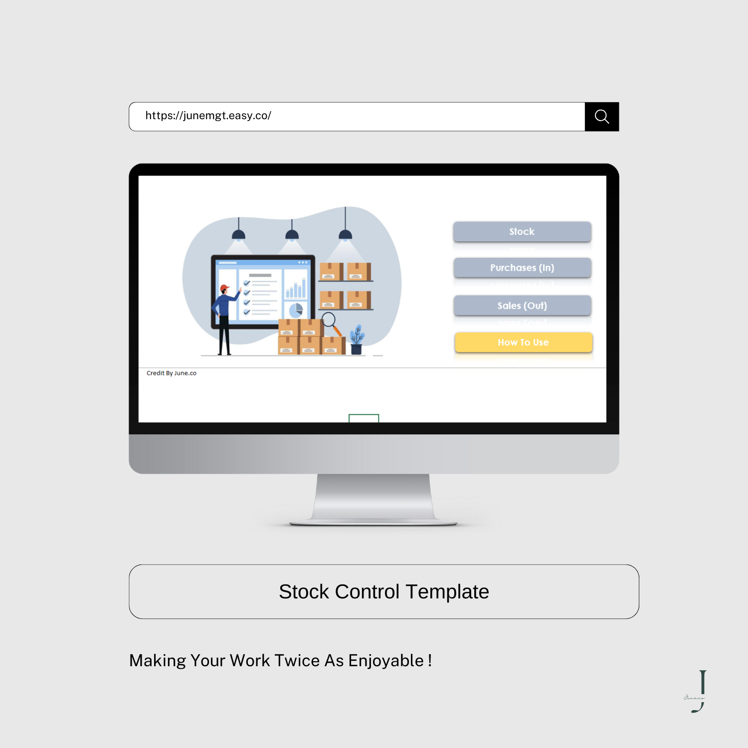 Stock Control Template product