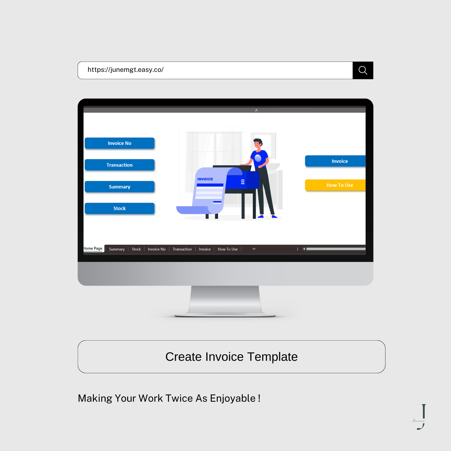 Create Invoice Template product