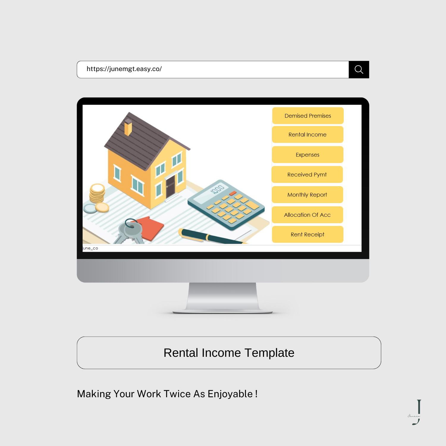 Rental Income Template product
