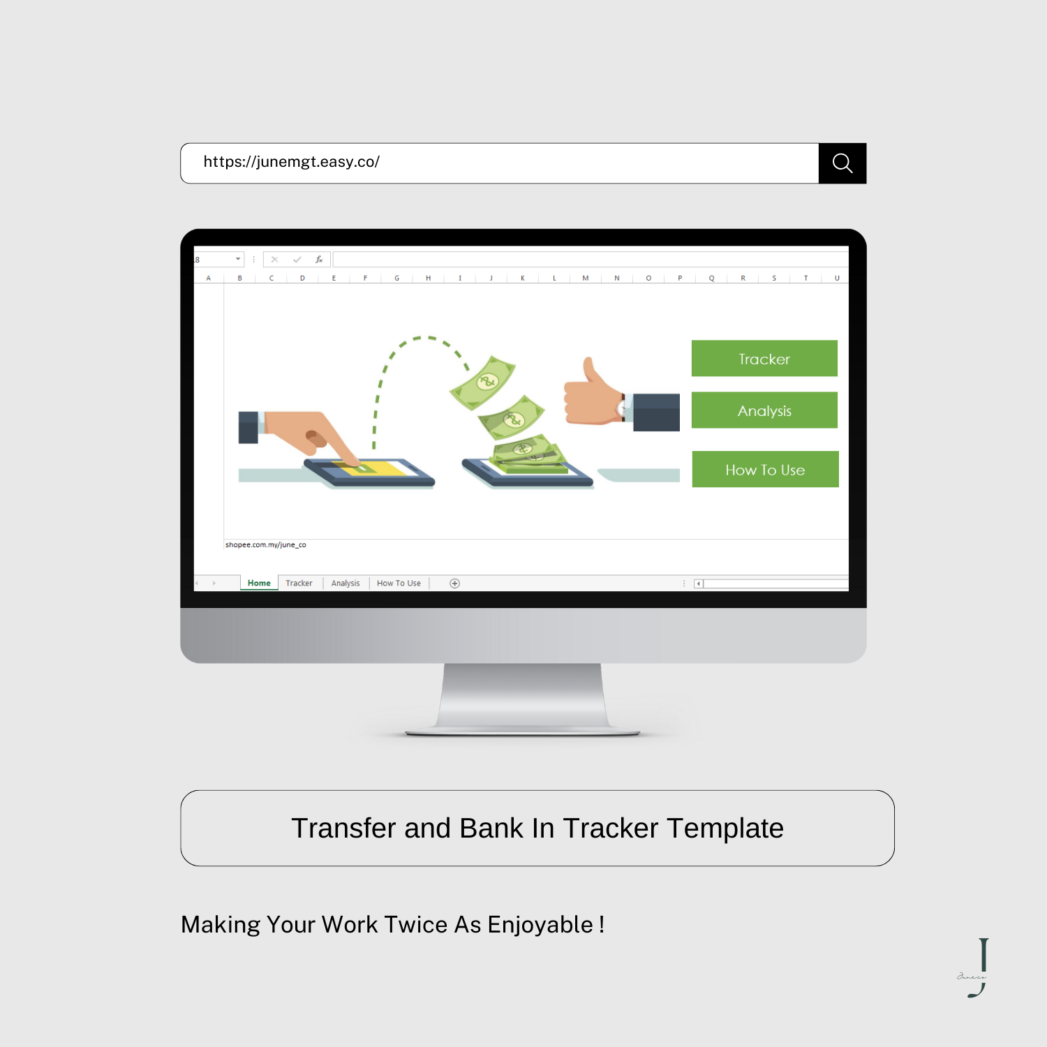Transfer and Bank In Tracker Template PRODUCT