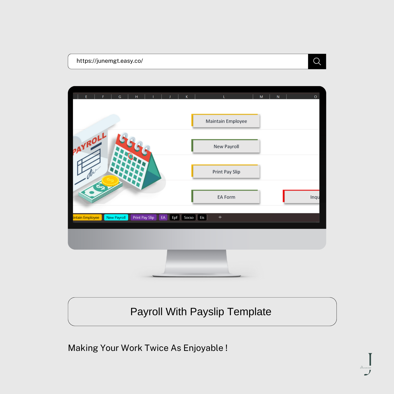 Payroll With Payslip Template 