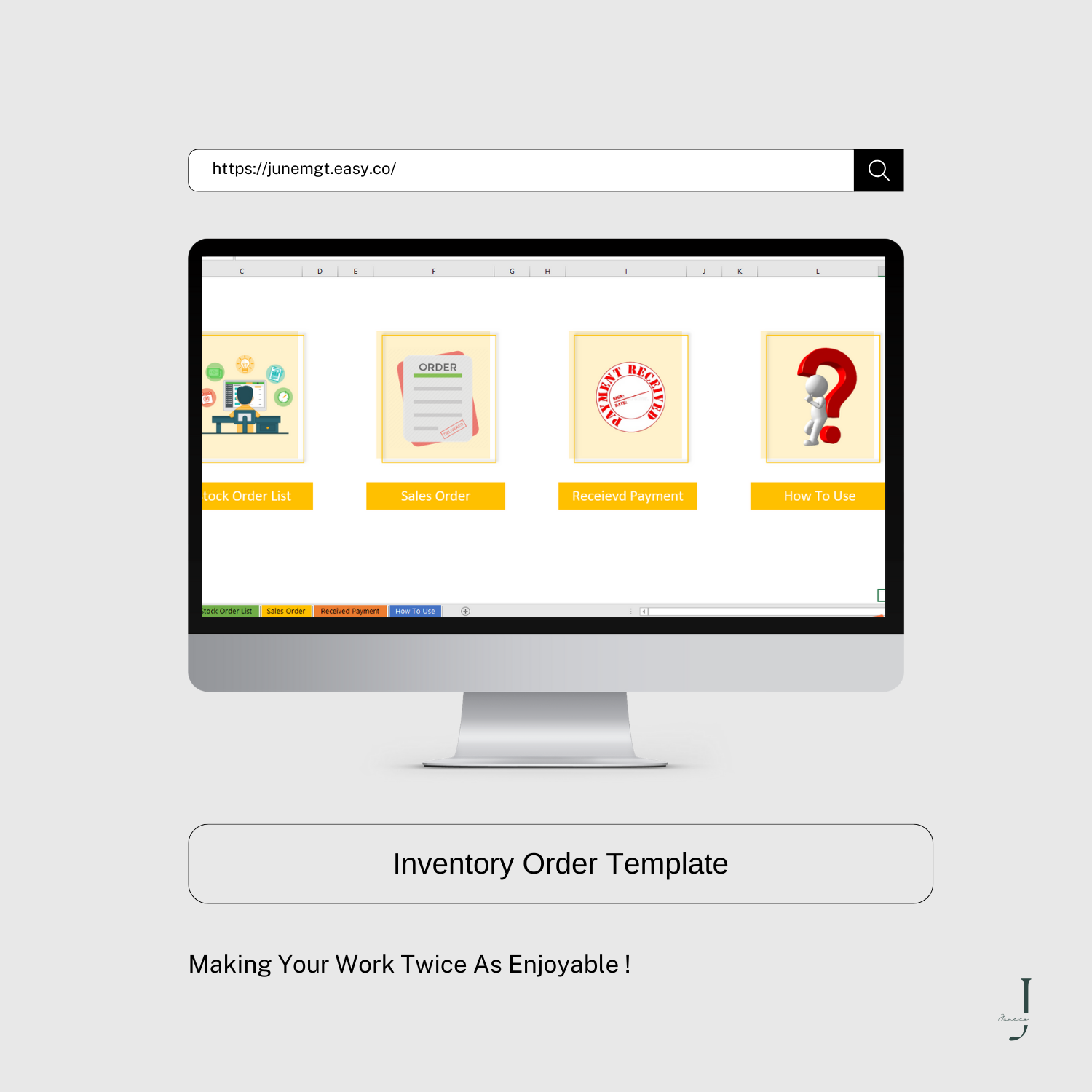 Inventory Order Template  product