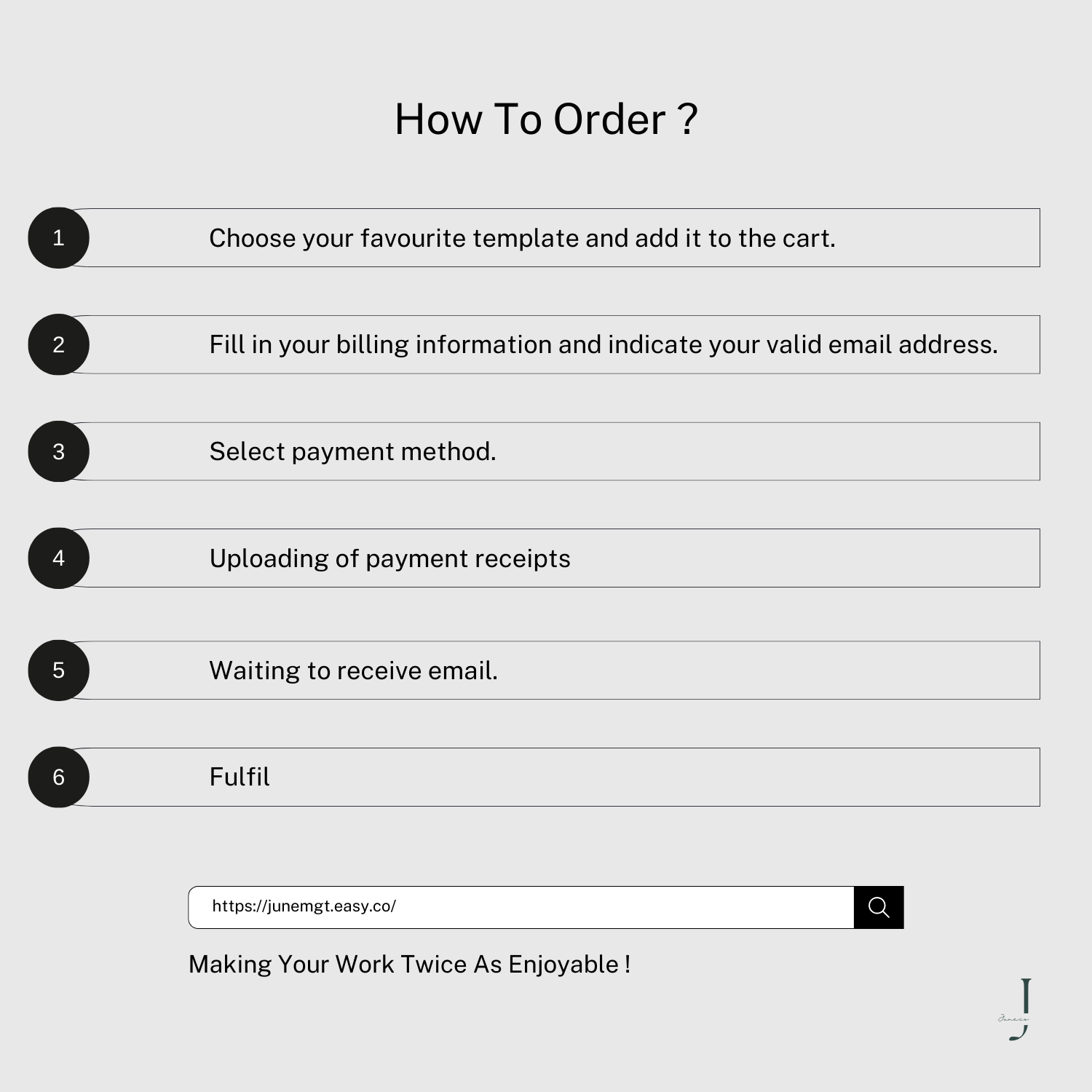 1. how to order