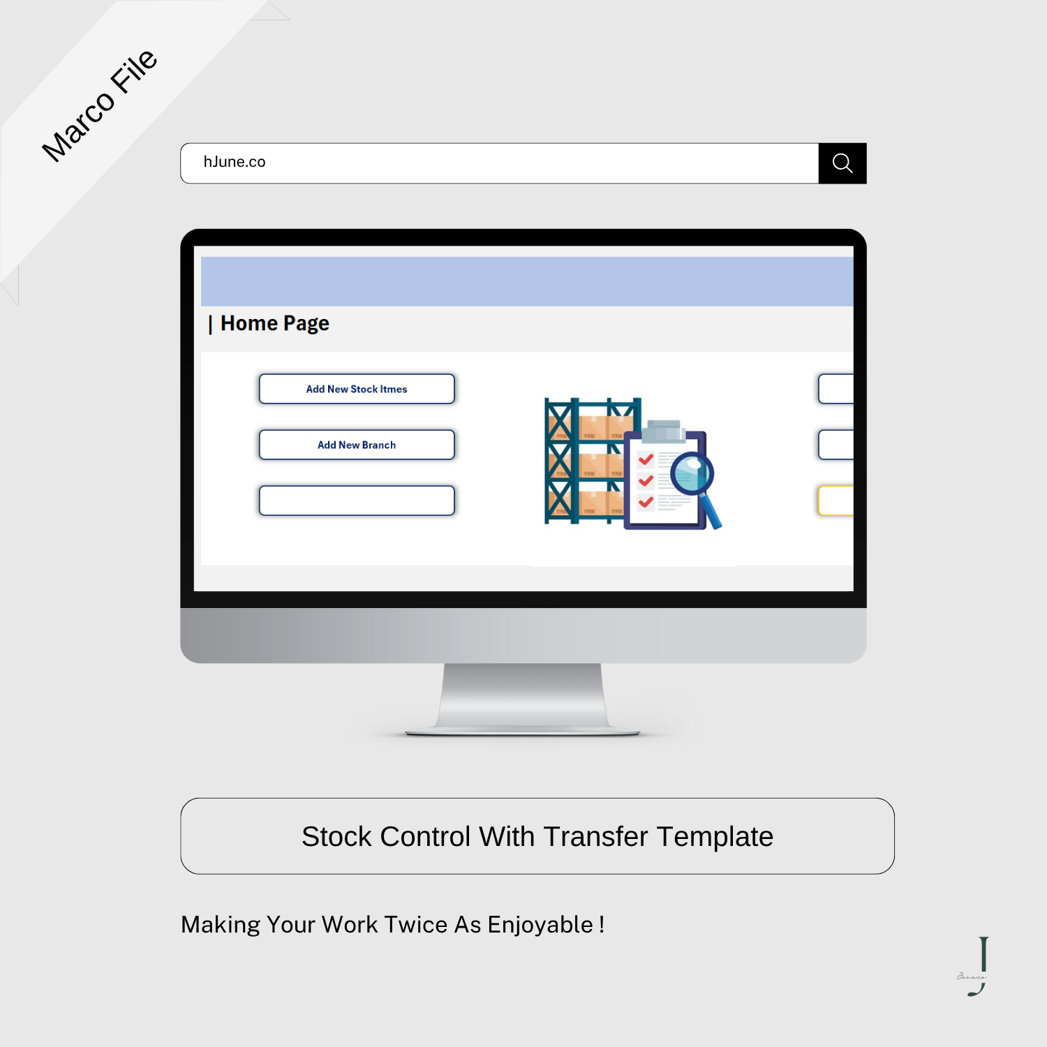 Stock Control With Transfer Template- PRODUCT