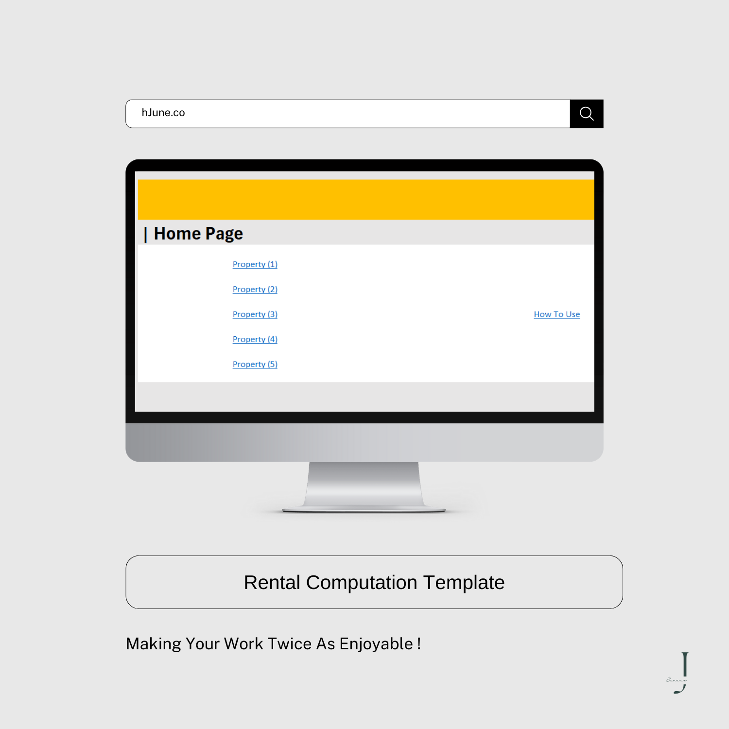 Rental Computation Template - PRODUCT