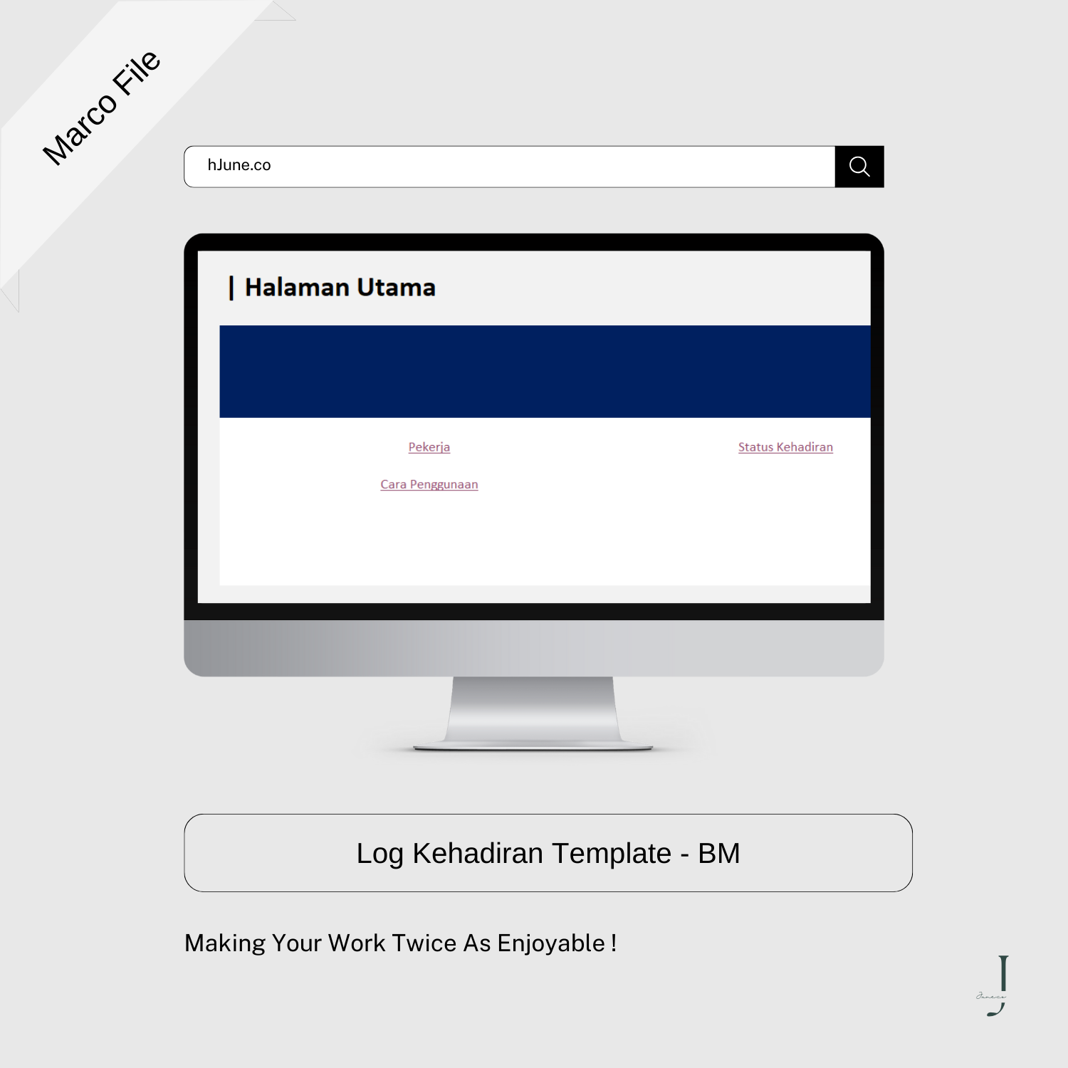 Log Kehadiran Template - BM - PRODUCT