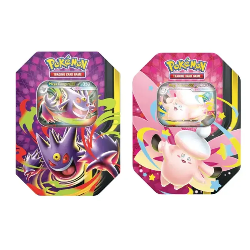 The-Pokemon-Company-International-Pokemon-TCG-Moonlit-Summer-Tin-Mega-Gengar-EX-Mega-Clefable-EX-Mega-Gengar