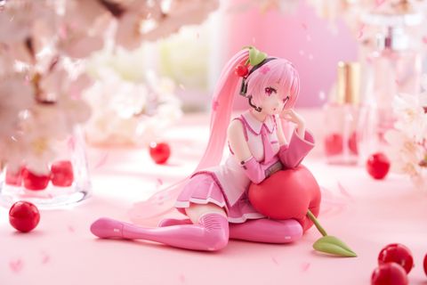 Sakura Miku Desktop Cute Figure (Cherry Cushion Ver.)