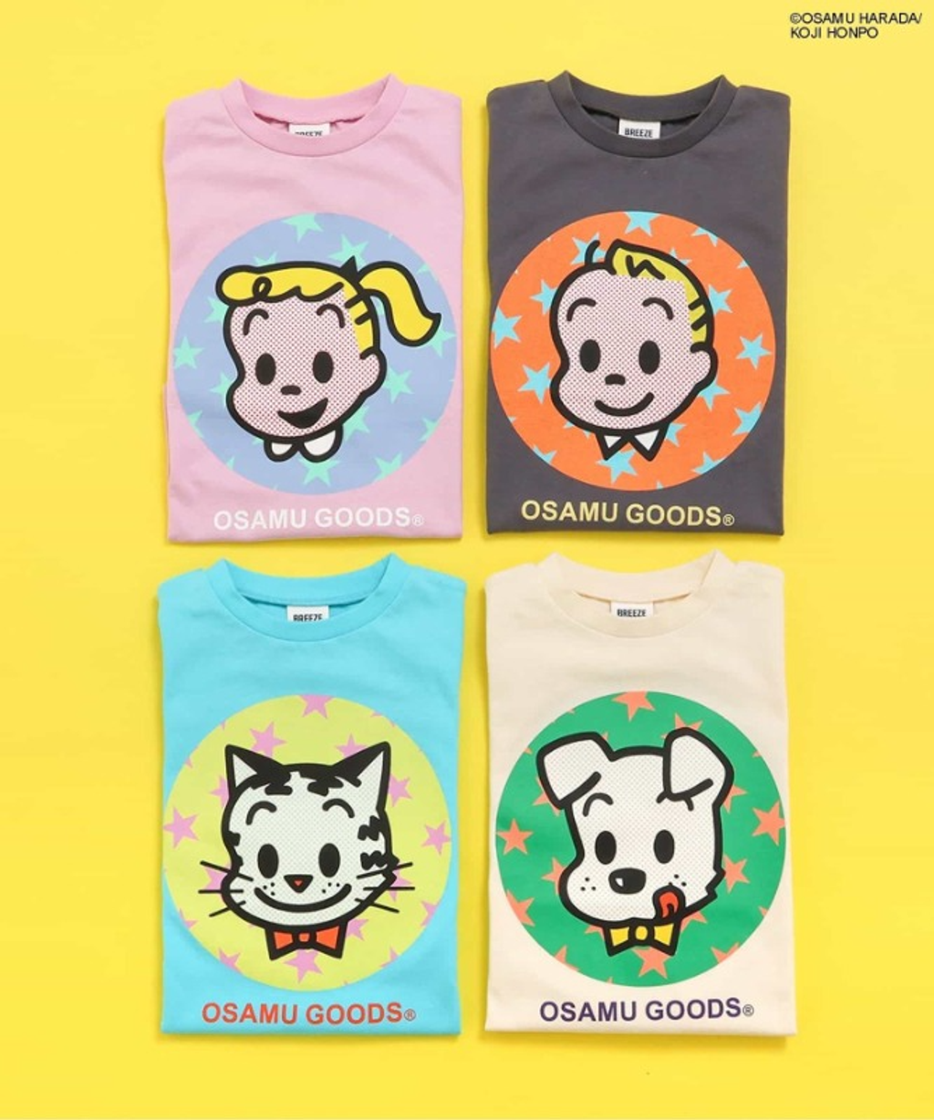 BREEZE 🇯🇵 OSAMU GOODS原田治角色大頭短T(90-140)-2